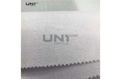 China Good Adhesive Cap Resin Shirt Interlining With PES LDPE Fusing supplier