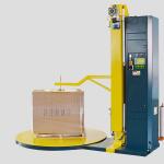 Grey and Blue Automatic Pallet Shrink Wrap Machine With PLC System for sale