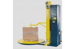 China Grey and Blue Automatic Pallet Shrink Wrap Machine With PLC System supplier