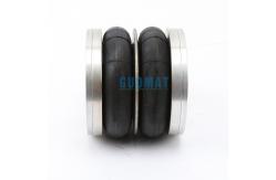 China Dunlop Double Convoluted Air Spring 4 1/2X2 Rubber Bellow with Aluminum Plate supplier