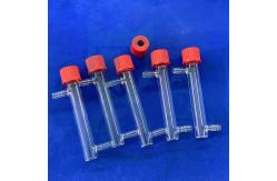China Custom High Purity High Temperature Sealed Laboratory Quartz Thread Pipe supplier