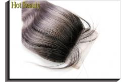 China Lace Top Real Hair Clip In Extensions Body Wave Silk Lace Closure supplier