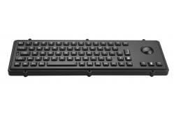 China IP65 Metallic industrial metal usb keyboard with mechanical trackball and polymer keys supplier