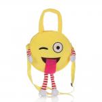 Machine Washable Emoji Plush Backpack With PP Cotton Filled for sale