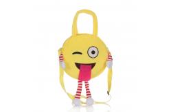 China Machine Washable Emoji Plush Backpack With PP Cotton Filled supplier