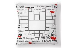 China Sublimation Textiles DIY I Love You Pillow Cases Wholesale Sublimation Pillow Cover Blanks supplier