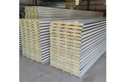 China Fireproof Cheap Thermal Insulation Rock Wool Sandwich Panel Board Metal Skin 0.5mm supplier