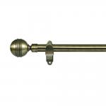 Anti-Brass Color Metal Material Curtain Rods With Customized Size And Classic Curtain Finials For Hotel Or Home Decor for sale