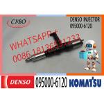 Denso 095000-6120 Common Rail Diesel Injector 6261-11-3100 For KOMATSU Diesel Engine SAA6D140-5 for sale
