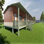 Durable Light Steel Villa Prefabricated Steel Frame Construction Homes for sale