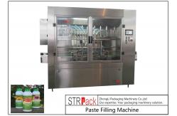China Linear 8 Heads Auto Liquid Filling Machine For Chemicals / Fertilizer / Pesticide supplier