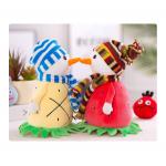 Washable Surface Red Soft Plush Toys Snowman Stuffed With PP Cotton MR-200201