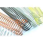 1-1/2'' 38.1mm 4:1 Pitch Spiral Binding Electroplated Coil For Book Binding for sale