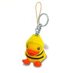 Durable Anime Figure 3d Plastic Mini Duck Keychains PVC Rubber Material OEM for sale