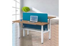 China 2 Person Adjustable Workstation Desk Electric Sit Stand Automatic Lifting supplier