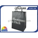 Custom Brand Logo Printing Stylish Paper Carrier / Paper Shopping Bags With Handles for sale
