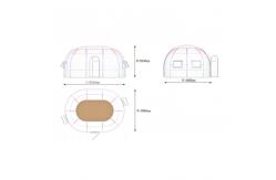 China Length 4m Igloo Bubble Tent Anti Noise Transparent Igloo Tent supplier