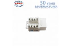 China White Cat6 RJ45 Keystone Jack Keystone Punch - Down Stand For Wiring System supplier