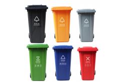 China 240L Trash Cans With Wheels Recycling And Sanitation Trash Bin 240 Liters supplier