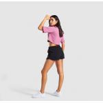 100 Cotton Blank T Shirts Graphic Boxy Crop Top Sexy Women Short Sleeve Gym for sale
