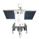 Solar Powered Mobile Surveillance CCTV Camera Trailer With 6m Manual Mast for sale