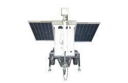 China Solar Powered Mobile Surveillance CCTV Camera Trailer With 6m Manual Mast supplier