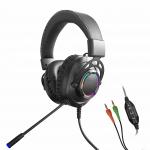 hot sale new model 2022 rgb gaming headphone for xbox,30mW 102db USB Wired Gaming Headphone With LED Light for sale