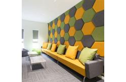 China Hexagon Sound Acoustic Panels Modern PET Felt Acoustic Panels Fireproof supplier