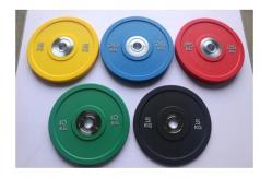 China Iron Barbell Weight Plates With Grip Material 2.5cm-5cm Thickness supplier
