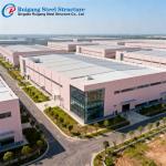 Factory Price Prefab Steel Structure Warehouse with 300 km/h Wind Load, Hot-dip Galvanization, and Clear-Span Design for Industrial Storage for sale