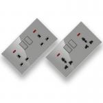 Acrylic Glass Panel Switch Socket Ultra Thin Wall Switch
