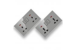 China Acrylic Glass Panel Switch Socket Ultra Thin Wall Switch supplier