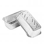 550ml Aluminum Foil Food Containers Takeout Food Packing Aluminium Disposable Box With Lid for sale