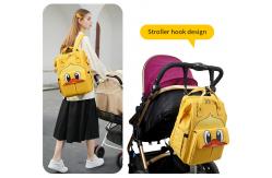 China 420d Waterproof Mommy Diaper Bag With Foldable Crib Anti Theft supplier