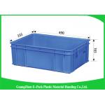 Plastic Storage Crates For Packaging , Leakproof Large Plastic Storage Boxes