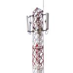 Aviation Light Telecommunication Steel Tower High Rooftop for sale