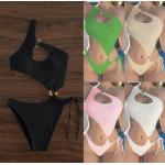 Women'S Solid Beach Occasion Wear One Piece Sexy Swimwear Lady Moisture Permeable Durable for sale