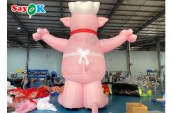 China Giant Inflatable Cartoon Characters Pig Model Advertising For Restaurant supplier