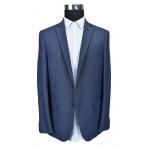 Windproof Fashion Mens Slim Fit Blazer Jackets , Male Blazer Jackets Navy Mix for sale