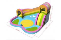 China Quadruple Stitching Family Inflatable Bouncer With Pool supplier
