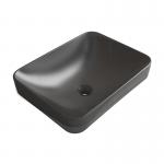 Countertop Black Ceramic Basins Rectangle Shape for Washroom for sale