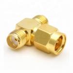 T Type Cell Phone Booster Cable Adapters SMA Male To Dual Female for sale