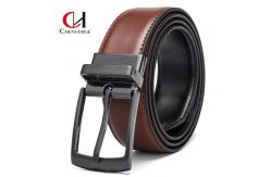 China Wearable Leather Men'S Business Belt With Reversible Buckle supplier