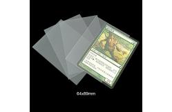 China Transparent Playing Card Protector Sleeves 64x89mm Side Loading Plastic Card Sleeves supplier