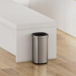 30L Stainless Steel Waste Bin Household Open Top Big Capacity Trash Can with Rectangular Design and Durable Construction for sale