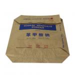 China Custom 20kg 25kg Valve Paper Bags For Chemical for sale