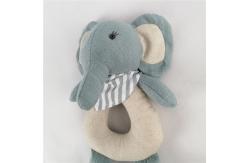 China Custom Toddlers Stuffed Elephant Rattle Cotton Soft Plush Toy ODM OEM supplier