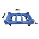Logistics Stackable Moving Crates Plastic Container Dolly Cart for sale