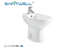 China Hotel Bathroom Equipment Floor Mounted Bidet , Women Toilet Self Cleaning Ceramic Bidet supplier