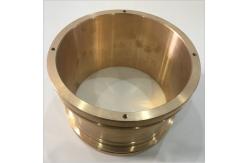 China CNC Precision Machining Copper Flange Sleeve Bushing Oil Groove Costom Size supplier